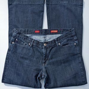 Express Jeans Women Eva Fit And Flare Size 12R Blue